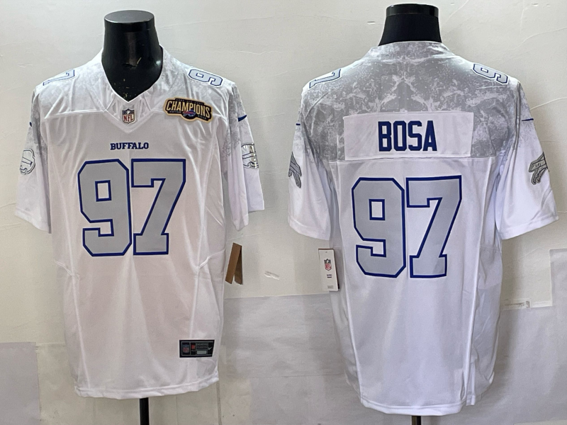 Men Buffalo Bills #97 Bosa Nike White 2025 Rivalries Collection Limited NFL Jersey 004->san francisco 49ers->NFL Jersey